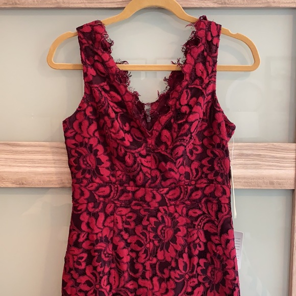 NWT ELIZA J Tulip Hem Lace Cocktail Dress - Picture 4 of 10